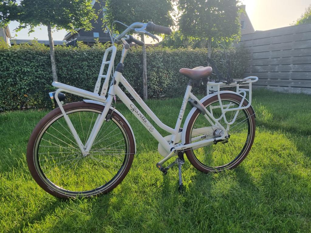 Gazelle Miss Grace Damesfiets kleur wit 7 versnellingen, 53 tot 56 cm, Versnellingen, Ophalen of Verzenden, Zo goed als nieuw