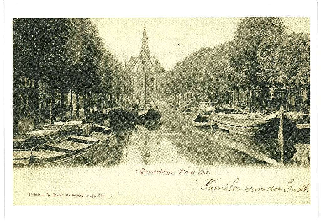 805342 s Gravenhage Turf- en Houtmarkt ca 1900 Onbeschreven