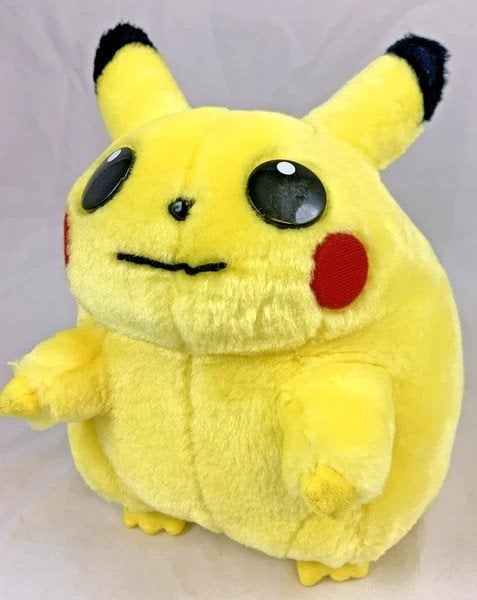 Nintendo Pikachu Pokemon Knuffel Chonkachu Geel 2000 Vintage