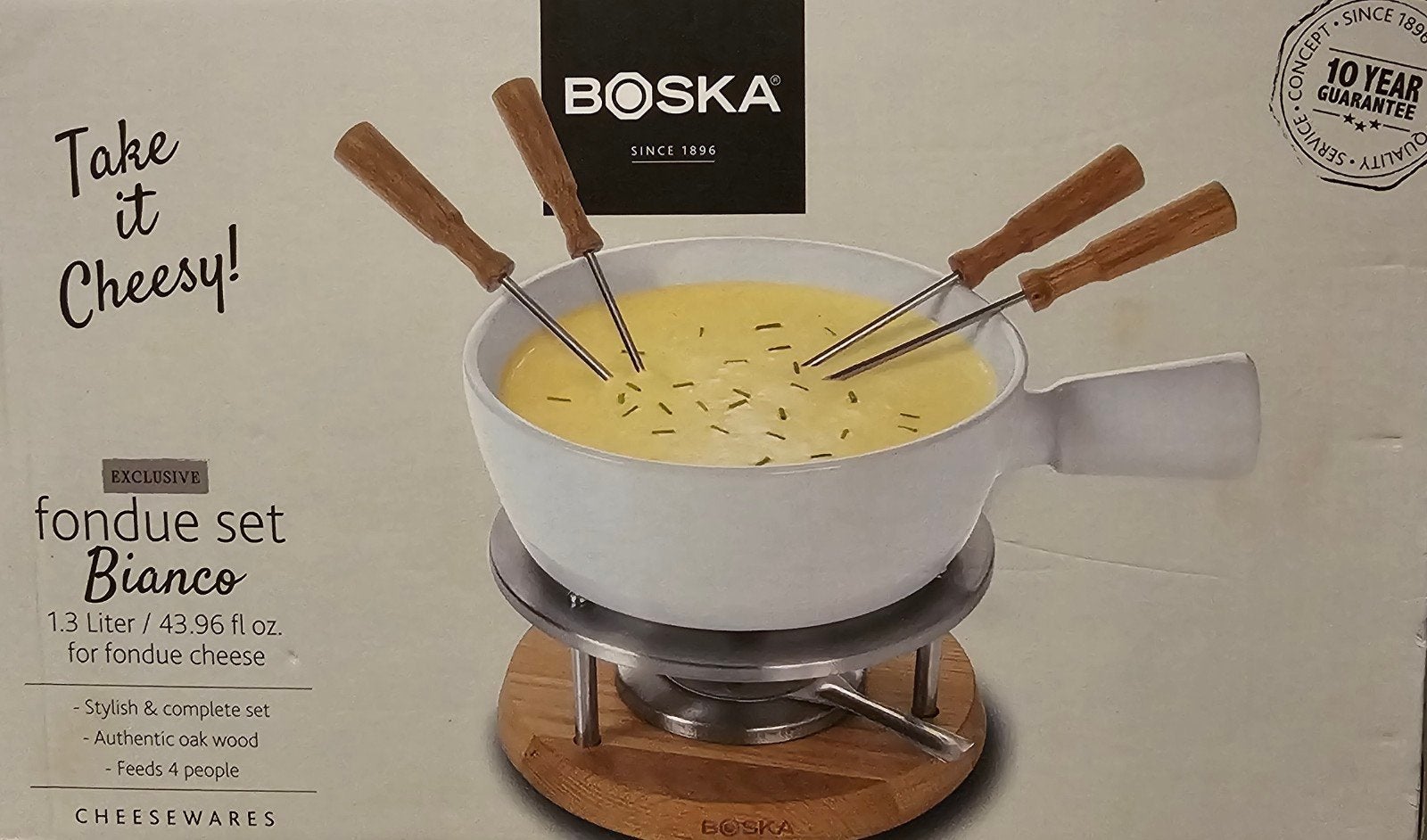FONDUE Set Boska Bianco 1,3L, Ophalen of Verzenden, Zo goed als nieuw, Fondueset