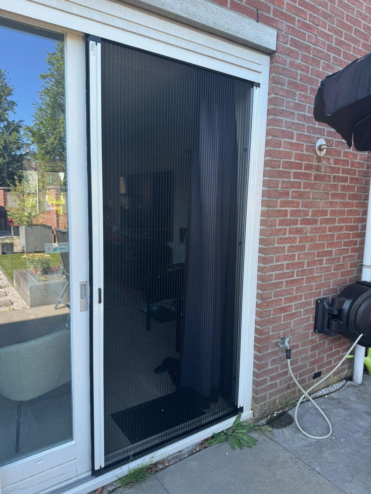 Plissé Hordeur in goede staat, Ophalen, 120 cm of meer, Hordeur, Zo goed als nieuw