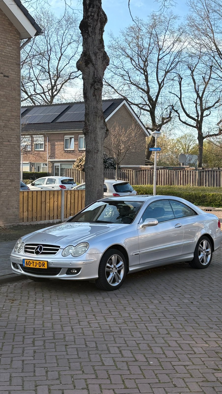 Mercedes-Benz CLK 1.8 Clk200 Kompr Coupe 2005 Grijs, Auto's, Automaat, Achterwielaandrijving, 1487 kg, Zwart