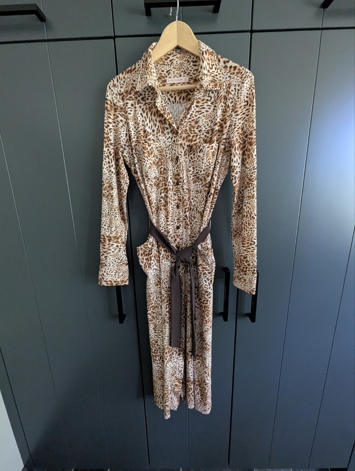 Studio Anneloes Leopard Print Jurk Maat M, Kleding | Dames, Maat 38/40 (M), Studio Anneloes, Bruin, Ophalen of Verzenden