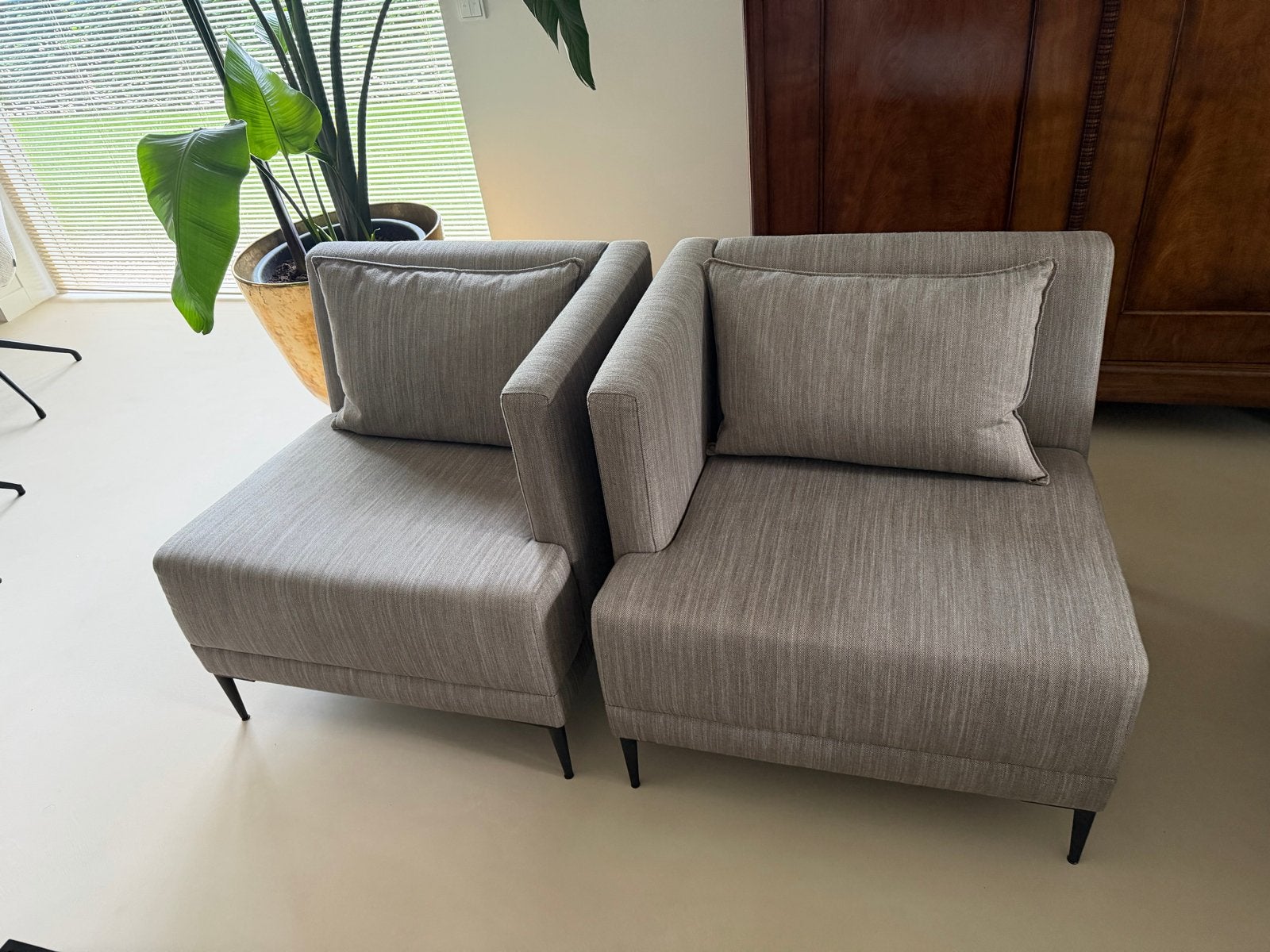 Fauteuil Geo Collection/ Baan  model Mace 1 links 1 rechts, Huis en Inrichting, Banken | Bankstellen, Ophalen, 150 tot 200 cm