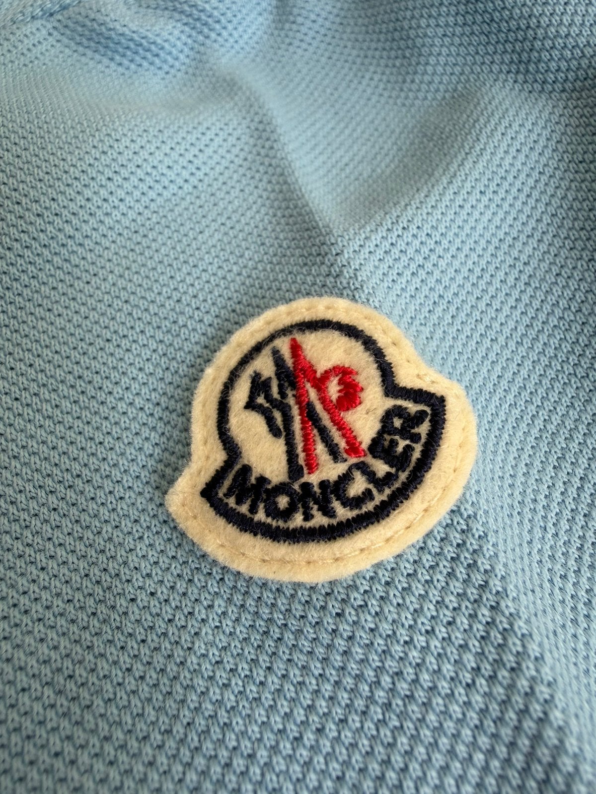 Moncler Kids Poloshirt (Lichtblauw), Ophalen of Verzenden, Nieuw, Jongen, Shirt of Longsleeve