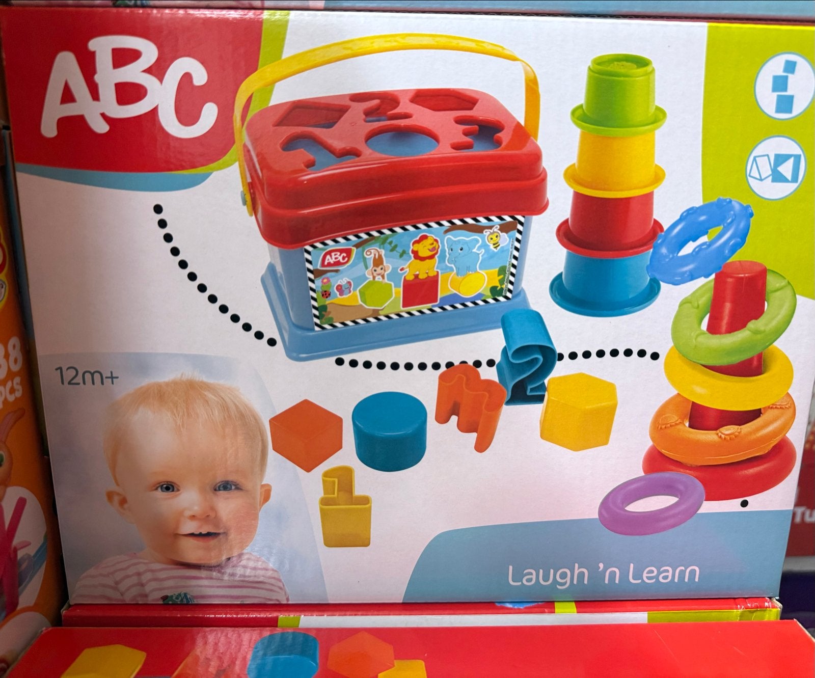 ABC Vormenstoof en Stapeltoren Set voor Baby's, Kinderen en Baby's, Ophalen of Verzenden, Nieuw, Overige typen