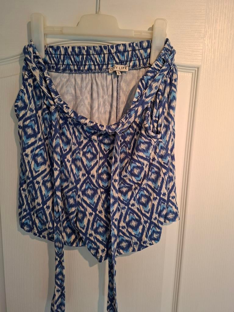 Kort broekje met riem - City Life, City Life, Kort, Blauw, Ophalen of Verzenden