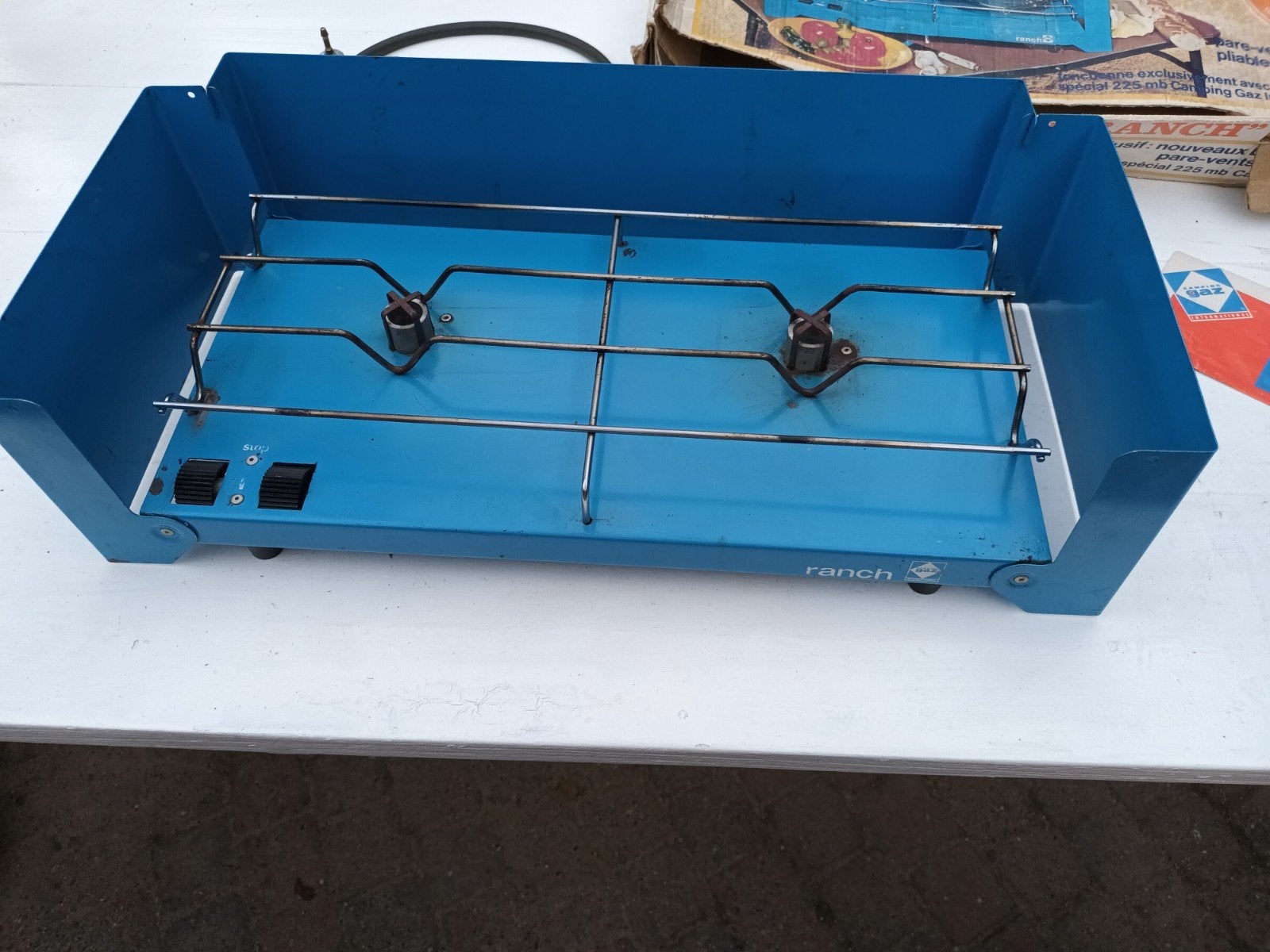 Ranch Camping Gaz International kookplaat met windscherm, Ophalen of Verzenden, Gebruikt