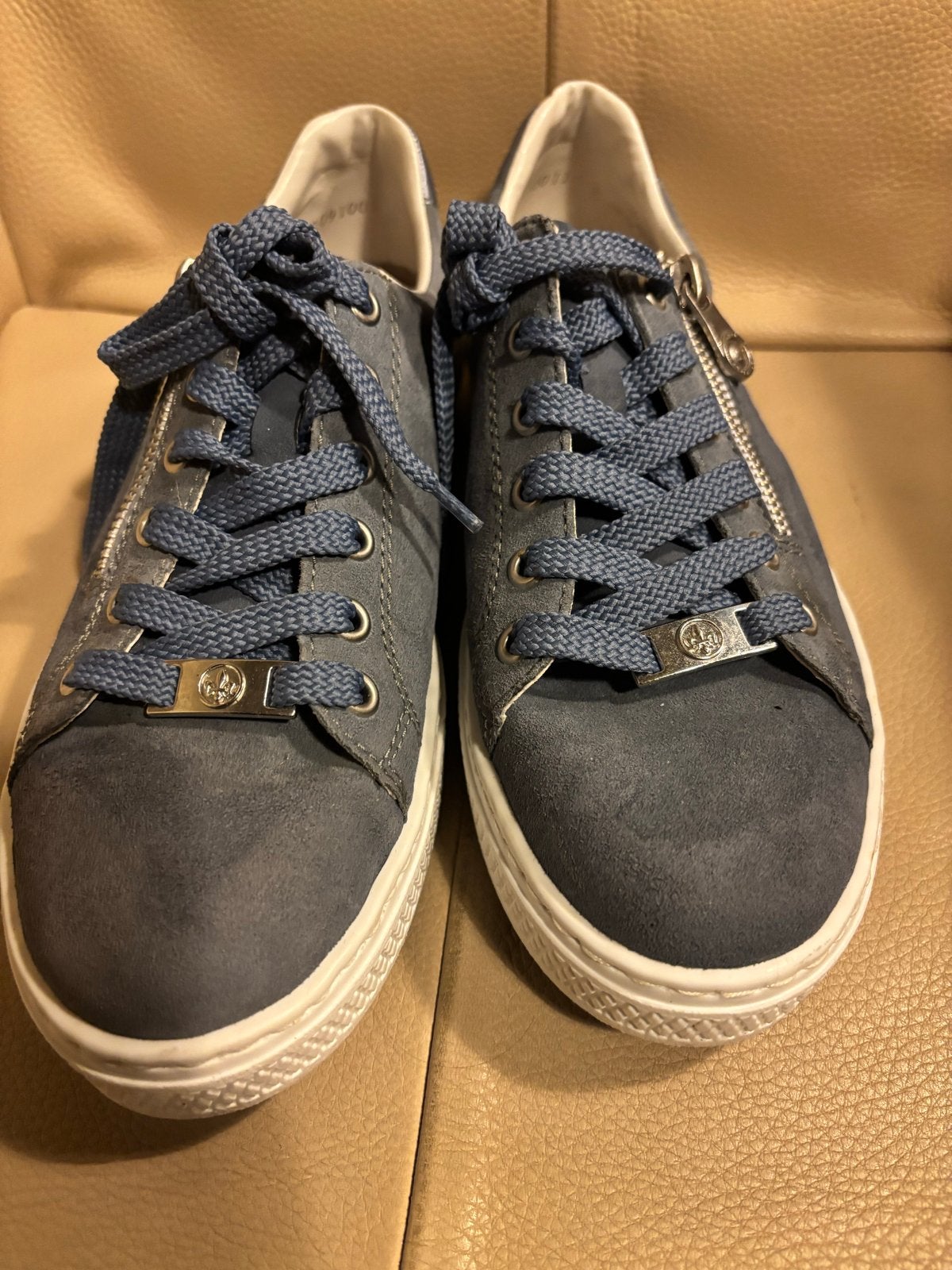 Rieker Dames Sneakers Maat 39 - Comfortabel & Stijlvol, Verzenden, Gedragen, Blauw, Sneakers of Gympen