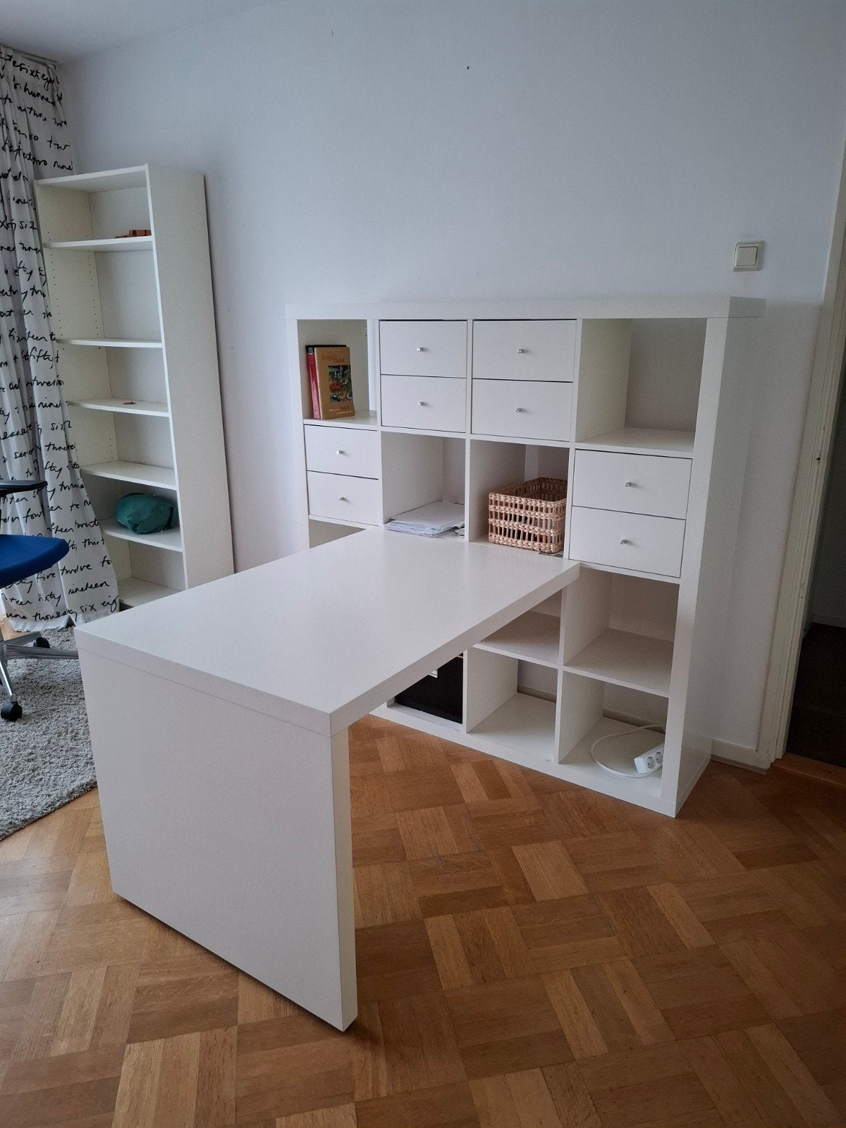 IKEA KALLAX kast- en bureaucombinatie, Ophalen, Gebruikt