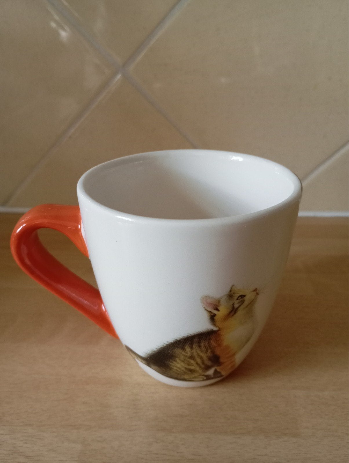 Francien mokje kat, Ophalen of Verzenden, Glas, Overige stijlen, Kop(pen) en/of Schotel(s)