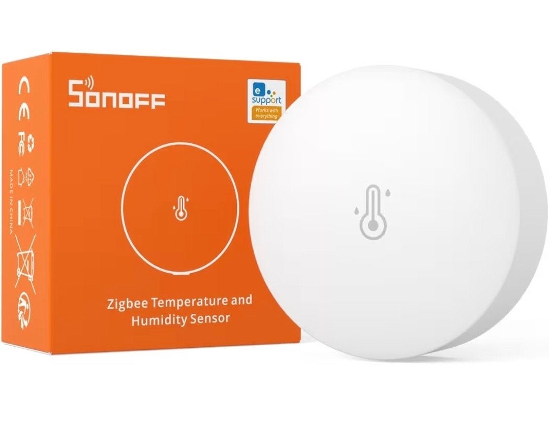 2x SONOFF SNZB-02P Zigbee Temperatuur- en Vochtigheidssensor, Ophalen of Verzenden, Zo goed als nieuw