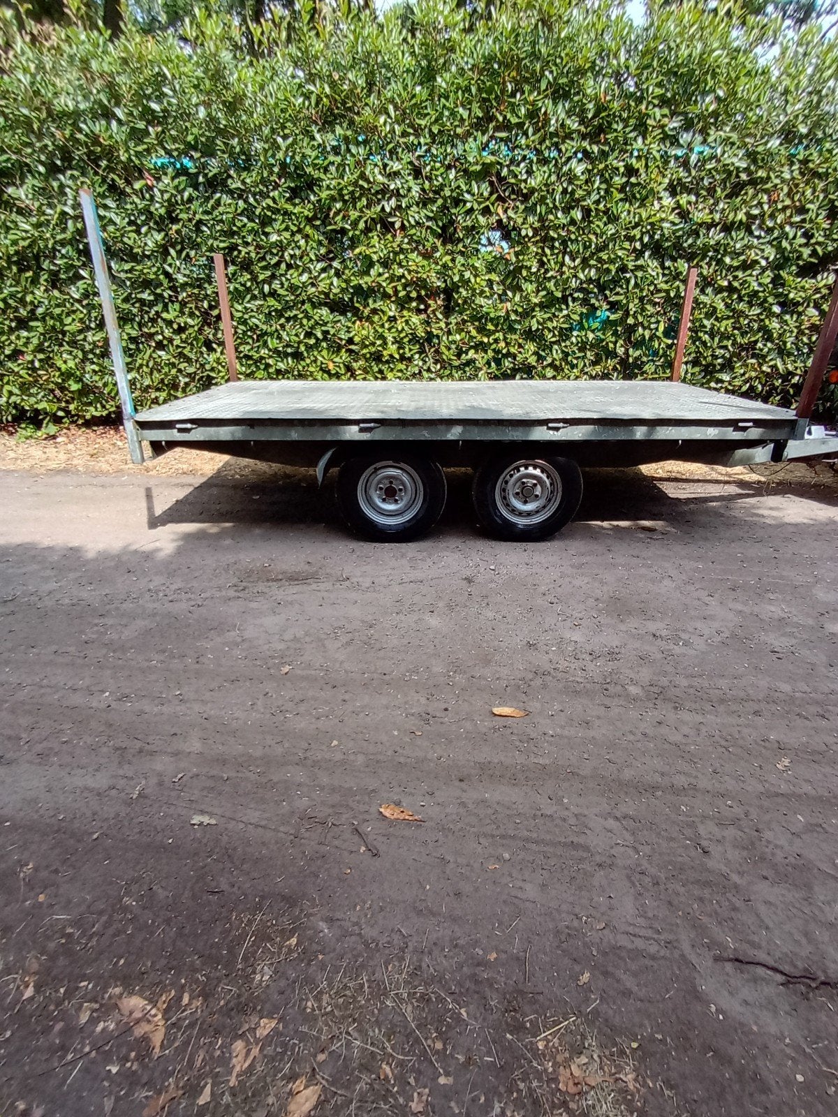 Aanhangwagen 2 assen, Ophalen of Verzenden, Gebruikt