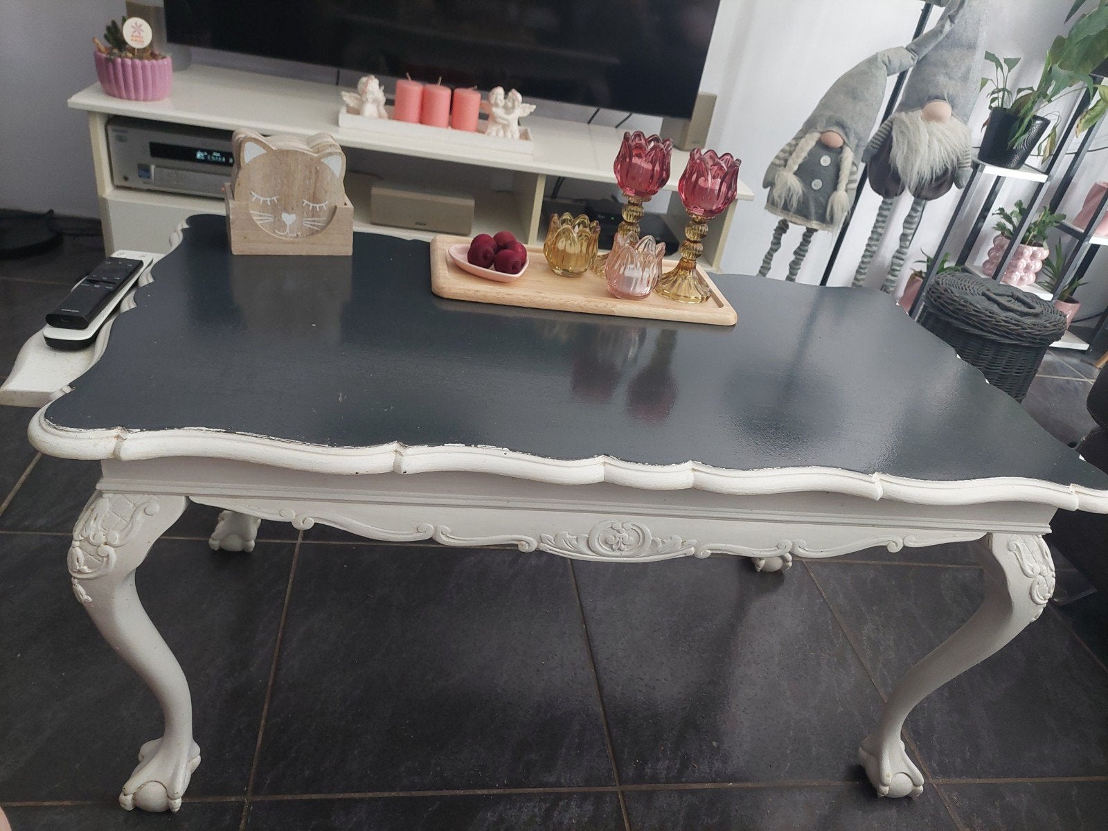 Queen Ann style salontafel, Ophalen, Gebruikt, 100 tot 150 cm, 50 tot 100 cm