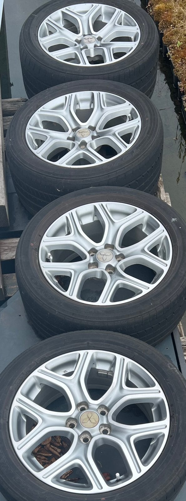 Originele Mitshubishi Outlander PHEV velgen 4x, Ophalen, 18 inch, Gebruikt, Velg(en)