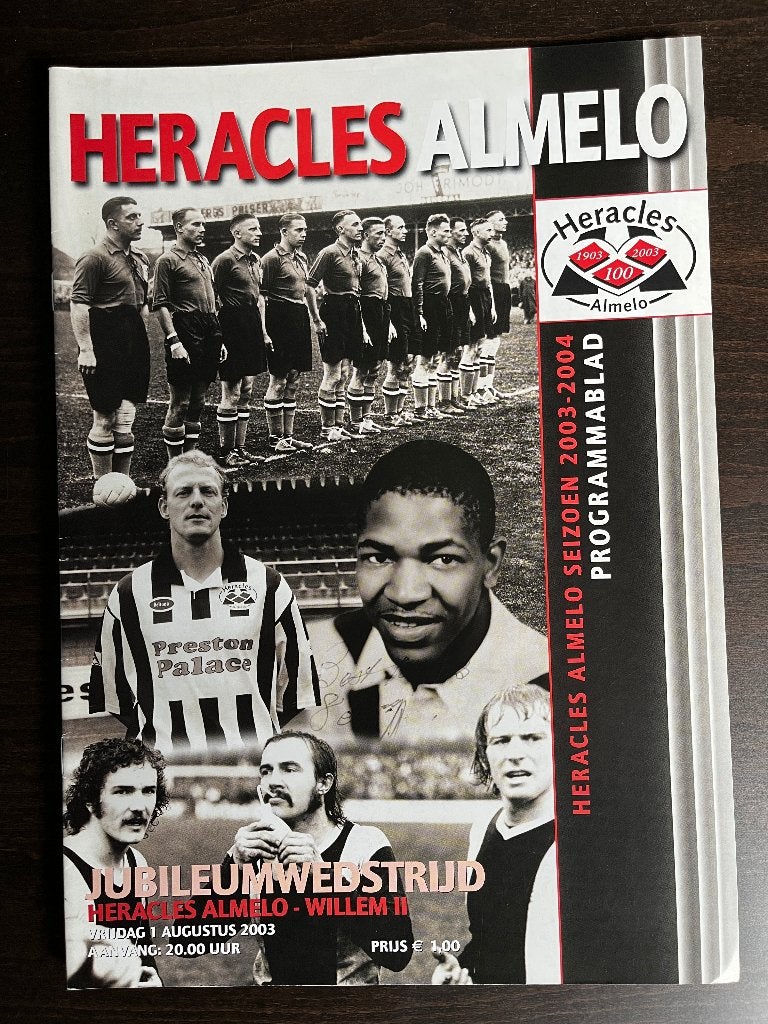 Heracles Almelo jubileumwedstrijd, Ophalen of Verzenden, Zo goed als nieuw, Balsport