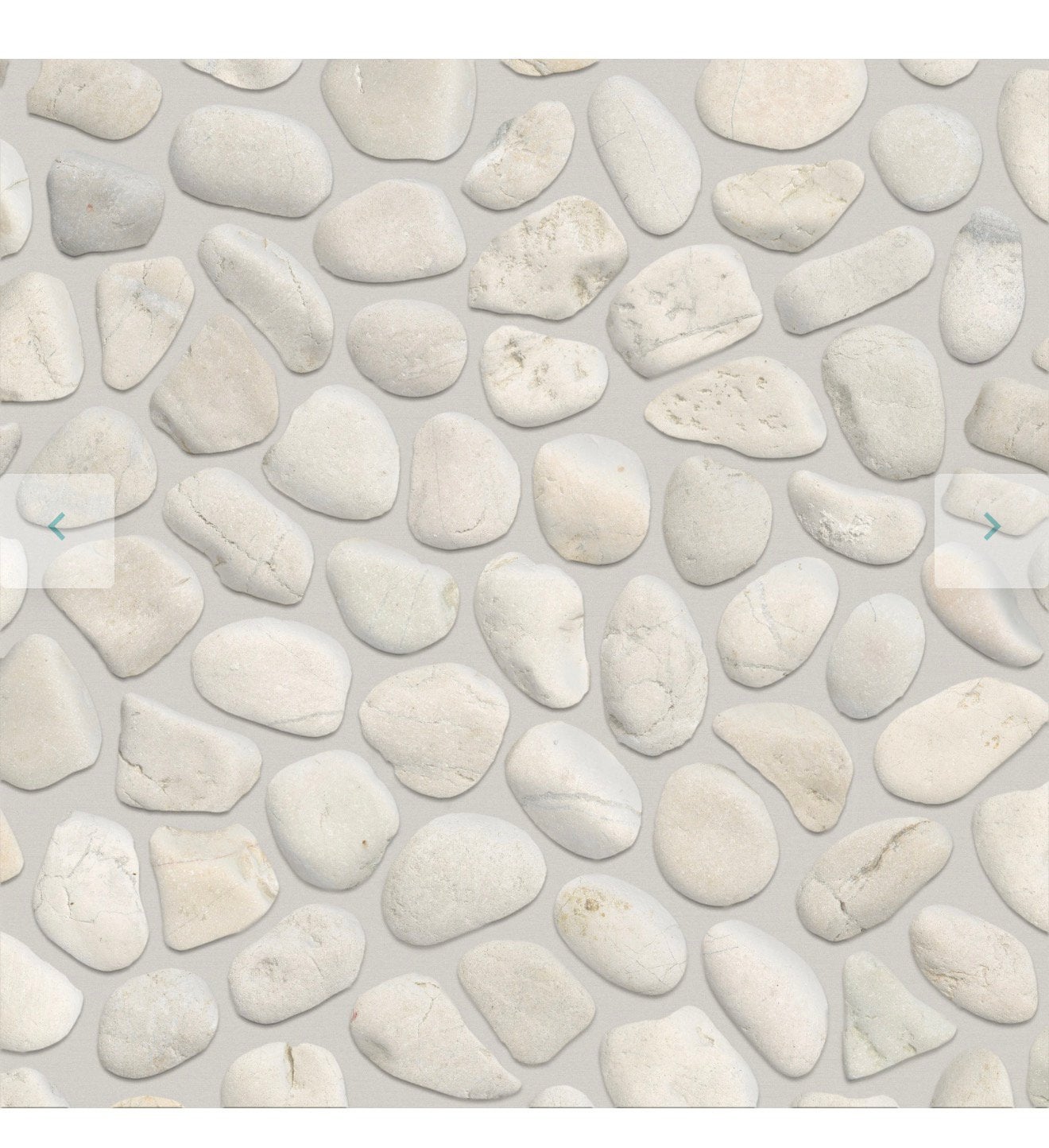 Mozaïek Pebble White 30x30cm Natuursteen Wit Mat, Ophalen, Zo goed als nieuw
