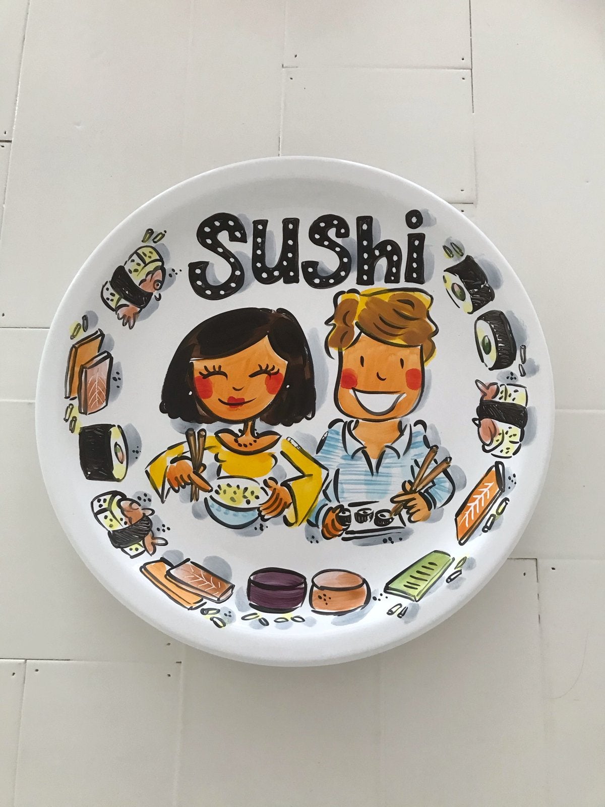 Blond Amsterdam LE handwerk grote schaal thema sushi, Ophalen, Nieuw, Aardewerk, Schaal of Schalen