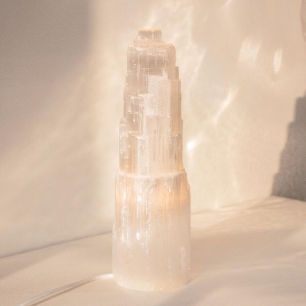 Seleniet lamp, Ophalen of Verzenden, Zo goed als nieuw, Mineraal, Minder dan 50 cm