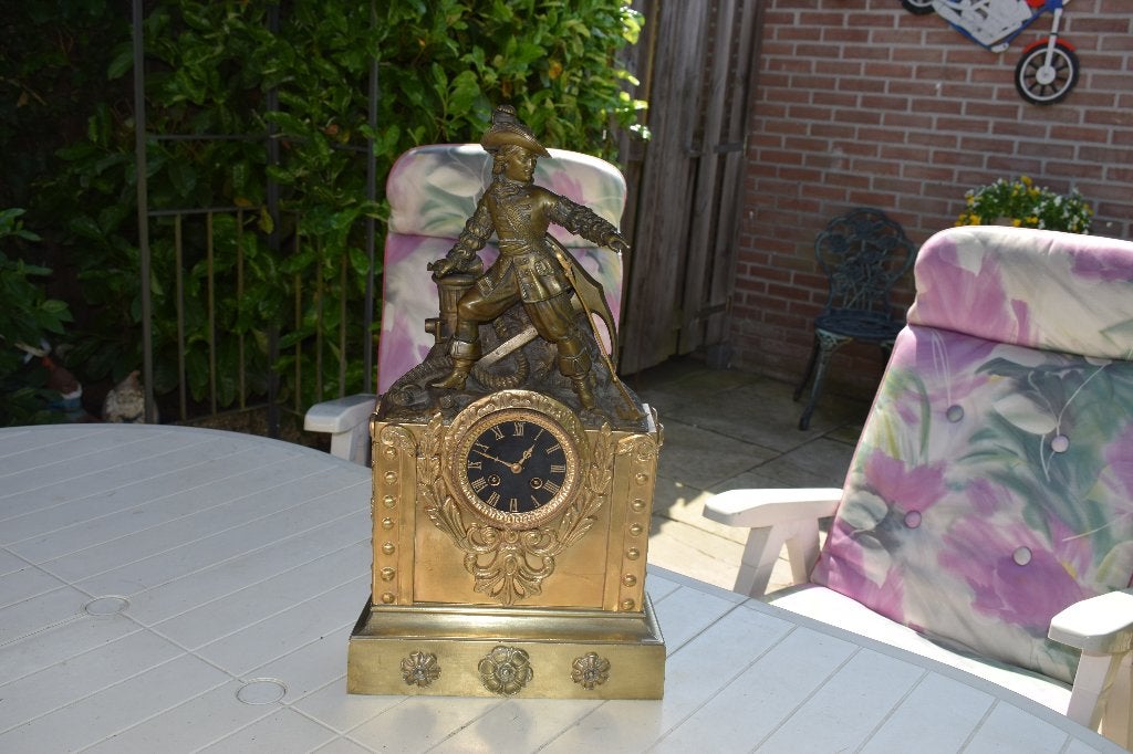 bronzen klok, Antiek en Kunst, Ophalen of Verzenden