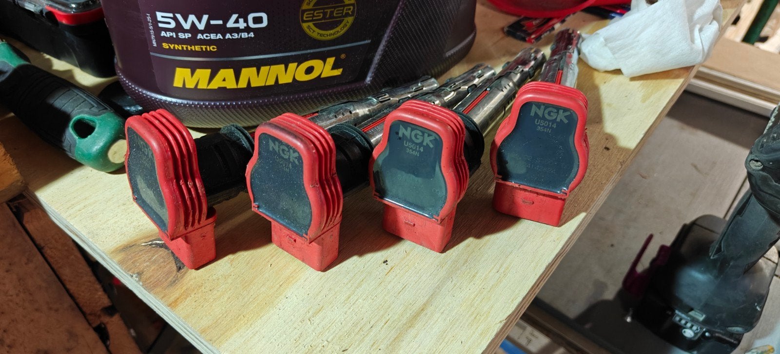 NGK Bobines - Set van 4, Ophalen of Verzenden, Gebruikt, Audi