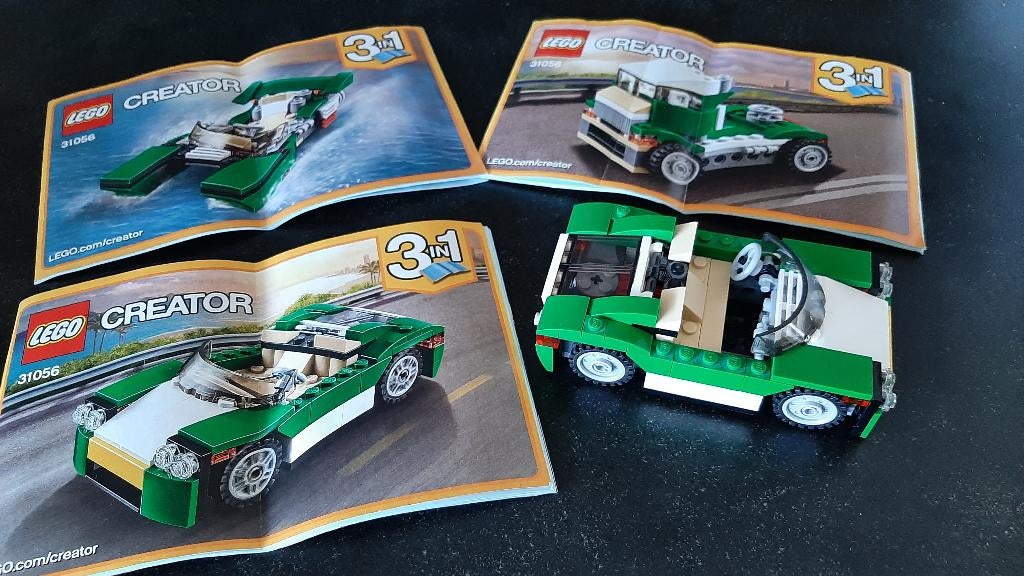 lego creator groenen sport auto set 31056, Verzenden, Lego, Compleet, Zo goed als nieuw