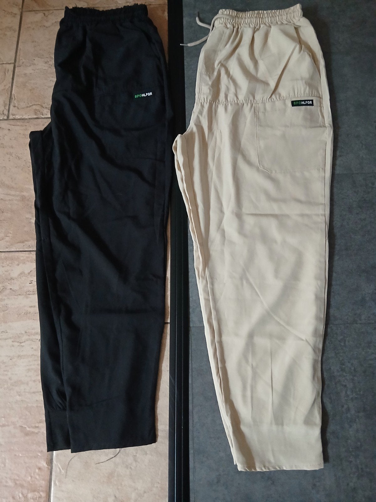 2 soepele broeken van SPOHLFGR, maat XXL, Zwart, Maat 46/48 (XL) of groter, Ophalen of Verzenden, Lang