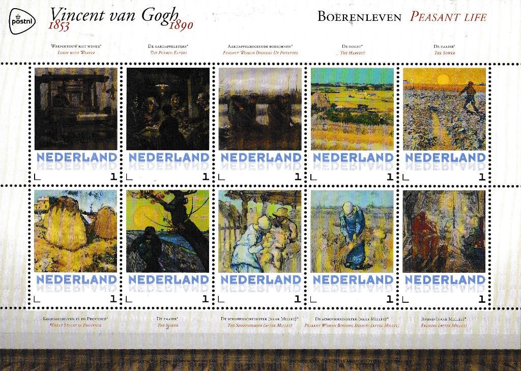 Vincent van Gogh – Boerenleven – 3012-F-2, Verzenden, Na 1940, Postfris