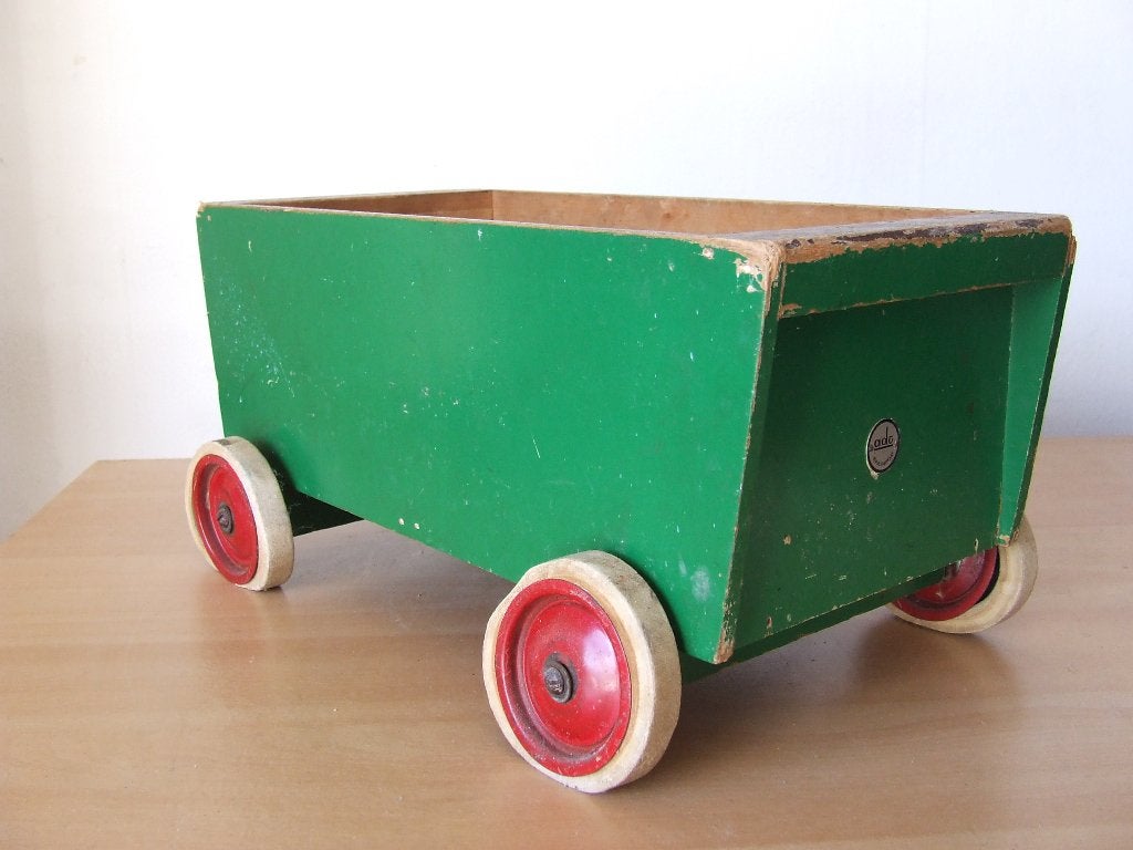 Oude houten ADO kar, Ophalen of Verzenden