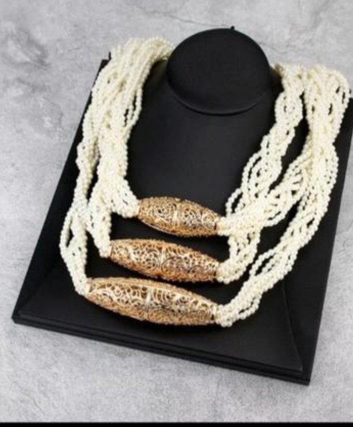 Nieuwe ketting met gouden accenten, Ophalen, Nieuw, Overige kleuren, Overige materialen