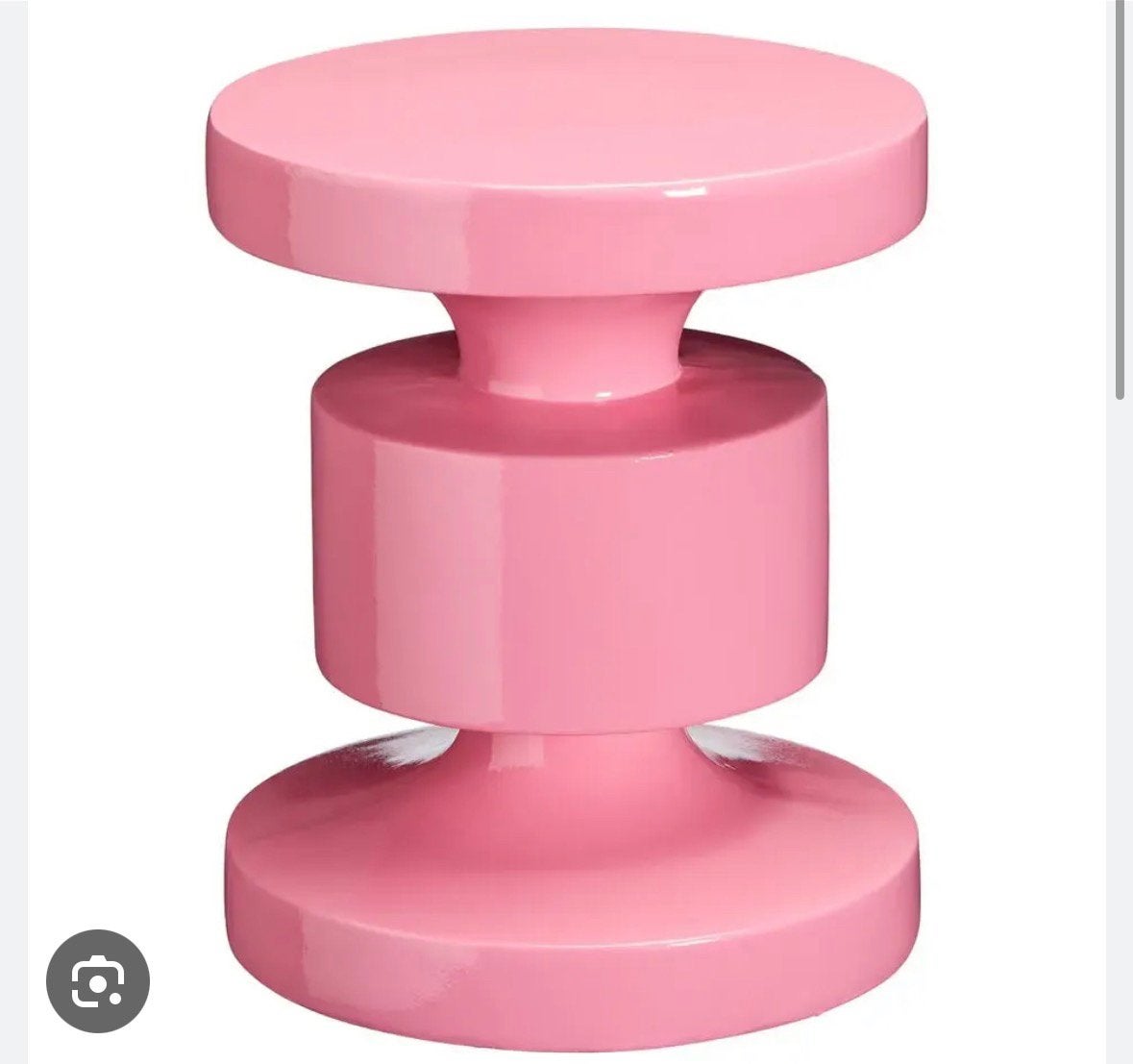 GEZOCHT: Roze bijzettafel Kwantum, Ophalen of Verzenden, Zo goed als nieuw, Kunststof