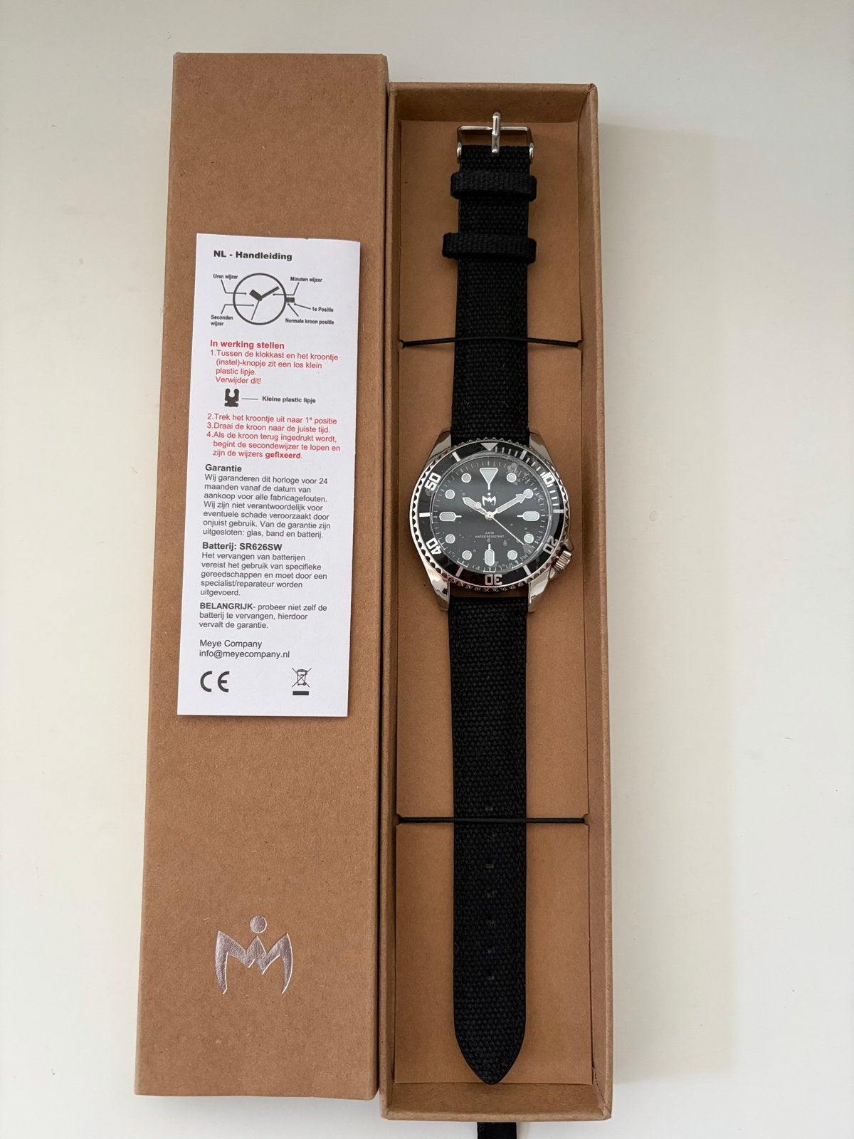Meye Company Duikhorloge - Nieuw in Doos, Overige merken, Staal, Polshorloge, Overige materialen