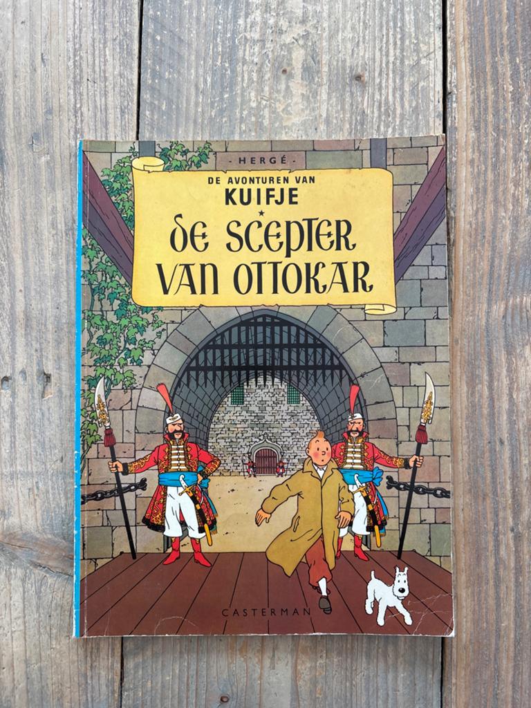 Kuifje: De Scepter van Ottokar - Klassiek stripboek, Eén stripboek, Ophalen of Verzenden, Gelezen