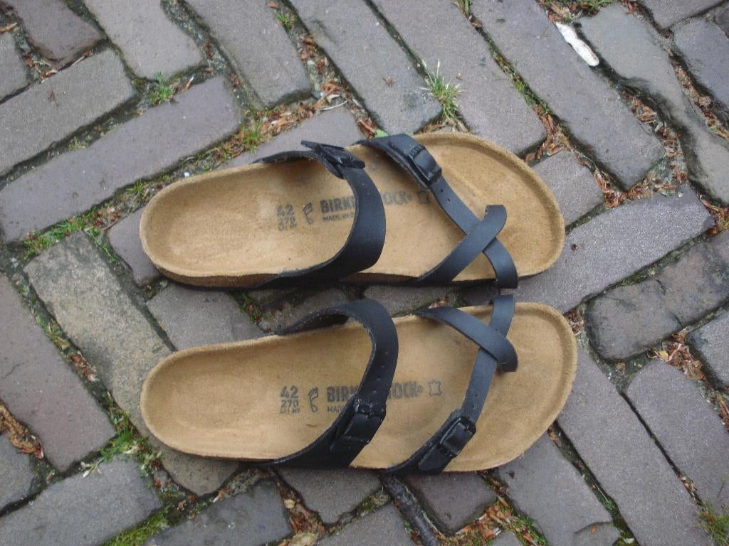 MAYARI BIRKENSTOCK ZWART 42 NU GRATIS VERZENDING PER POST, Kleding | Dames, Schoenen, Slippers, Verzenden, Zwart, Nieuw