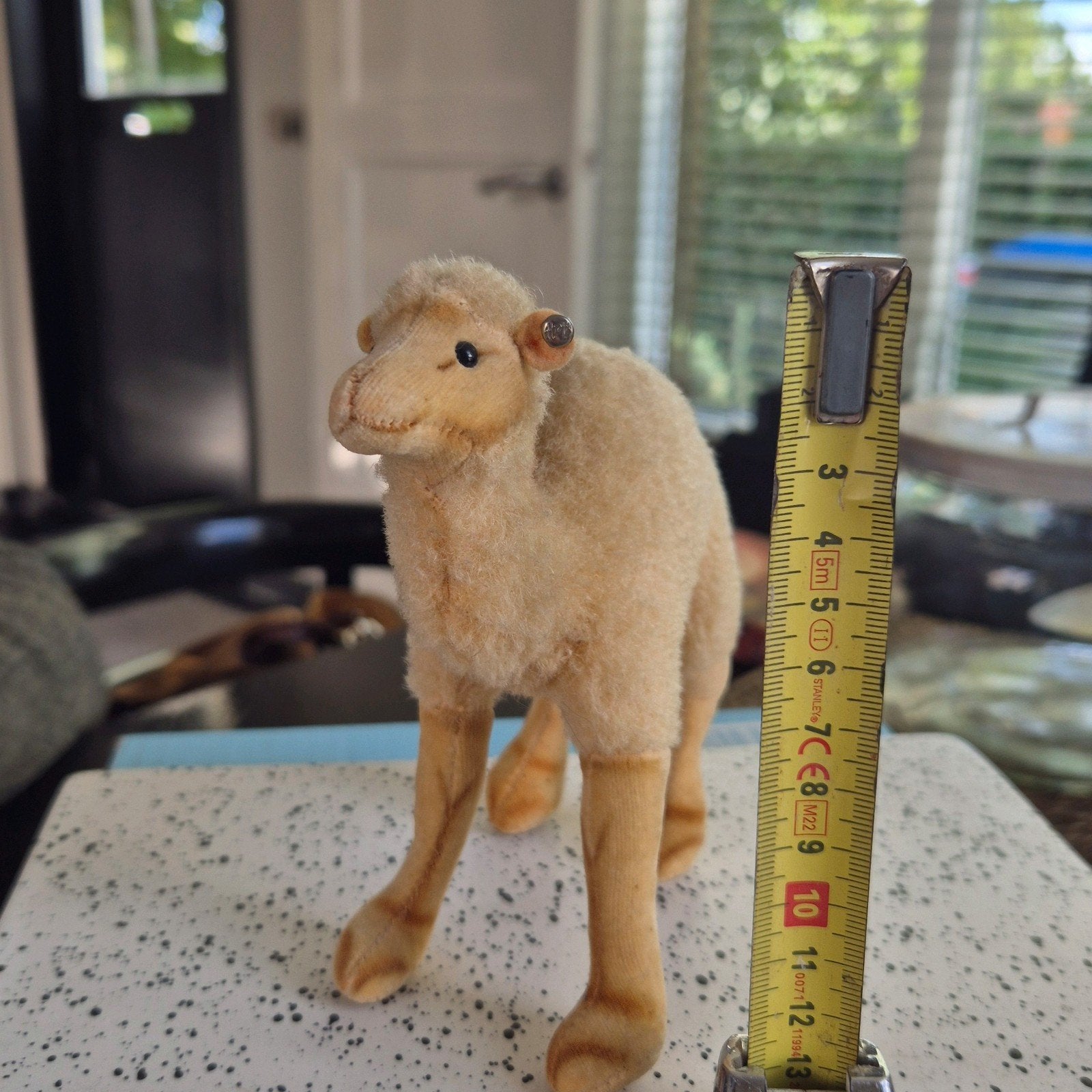 Steiff Dromedaris met knop, 14 cm, nummer 1514 (1953-1958), Ophalen of Verzenden