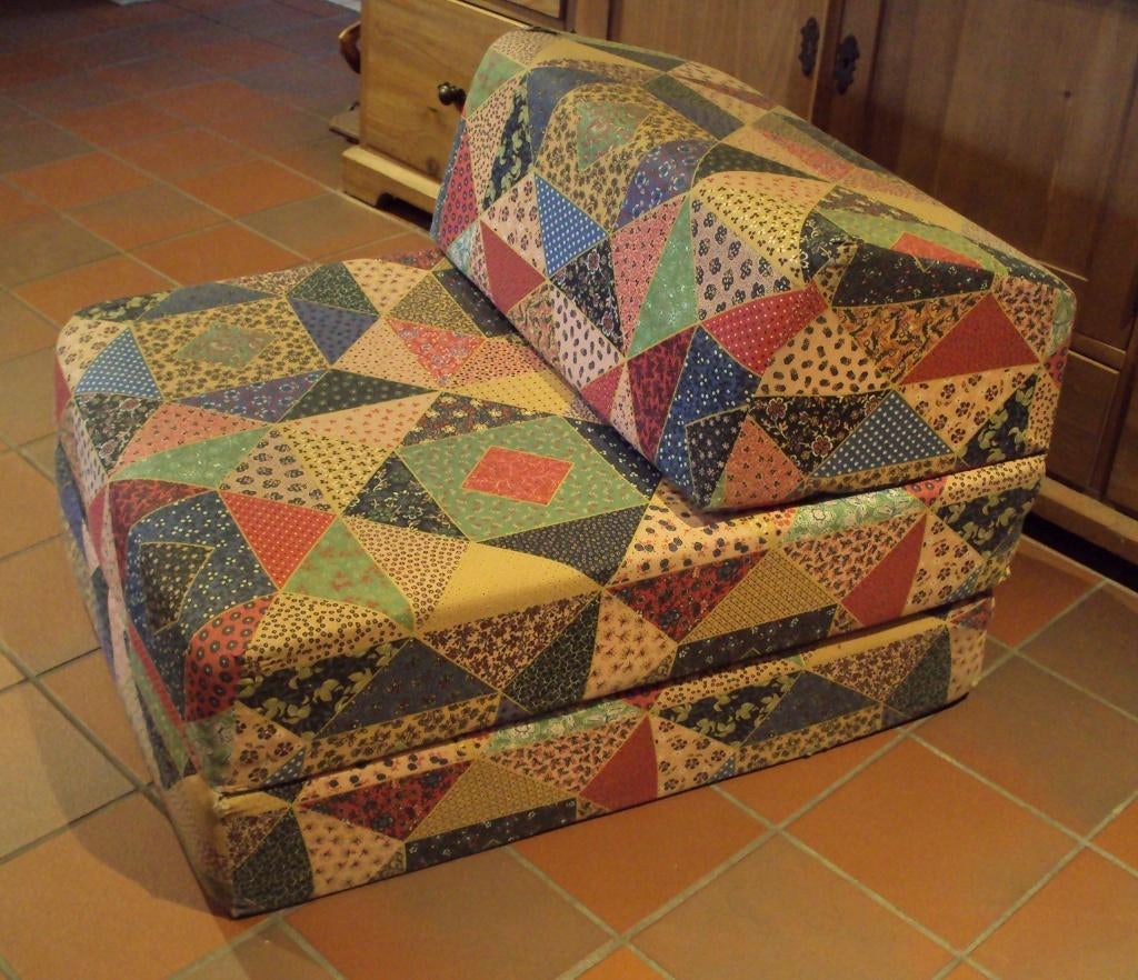 Logeerkussen stoel uitklapbaar matras, Ophalen, Gebruikt, Matras, Minder dan 70 cm