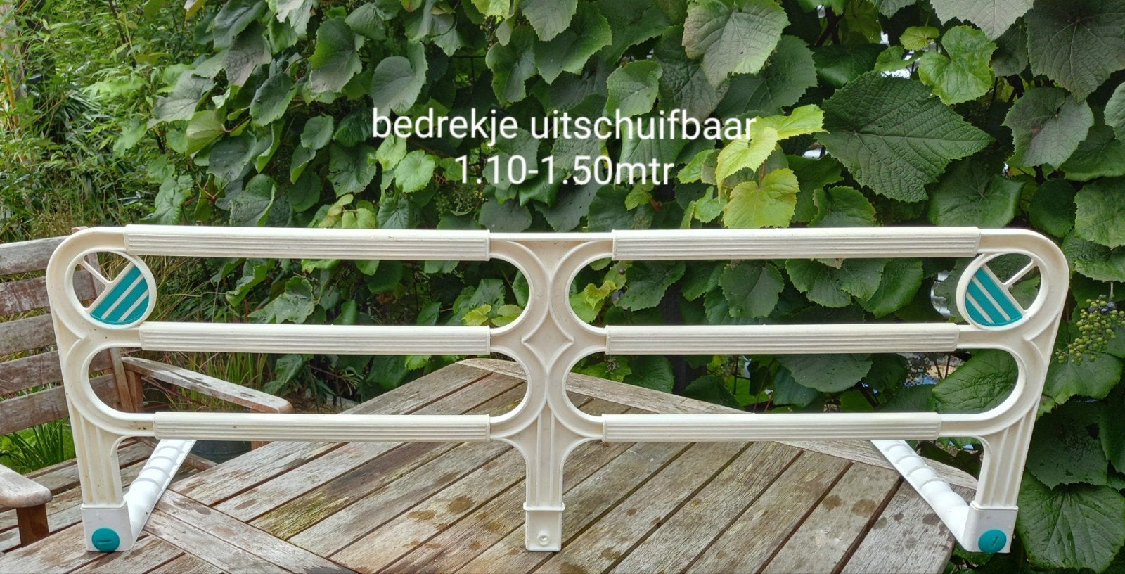 Bedrekje uitvalhekje uitschuifbaar (logeren vakantie), Kinderen en Baby's, Traphekjes, Ophalen of Verzenden, Gebruikt