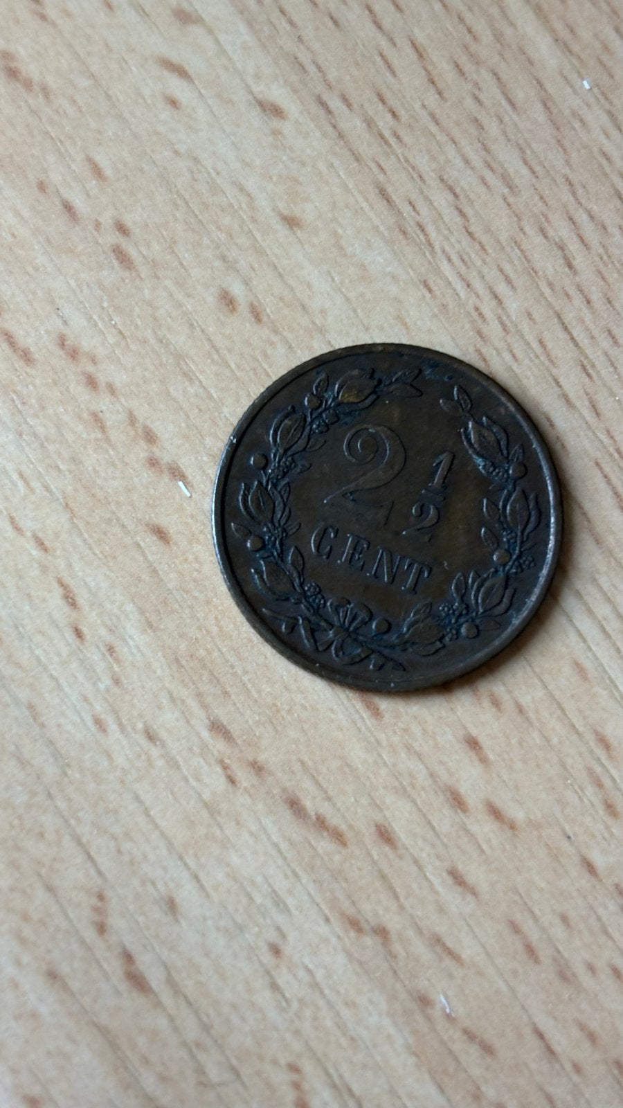 2,5 Cent 1877 - Koning Willem III, Ophalen of Verzenden, Koning Willem III, Overige waardes, Losse munt