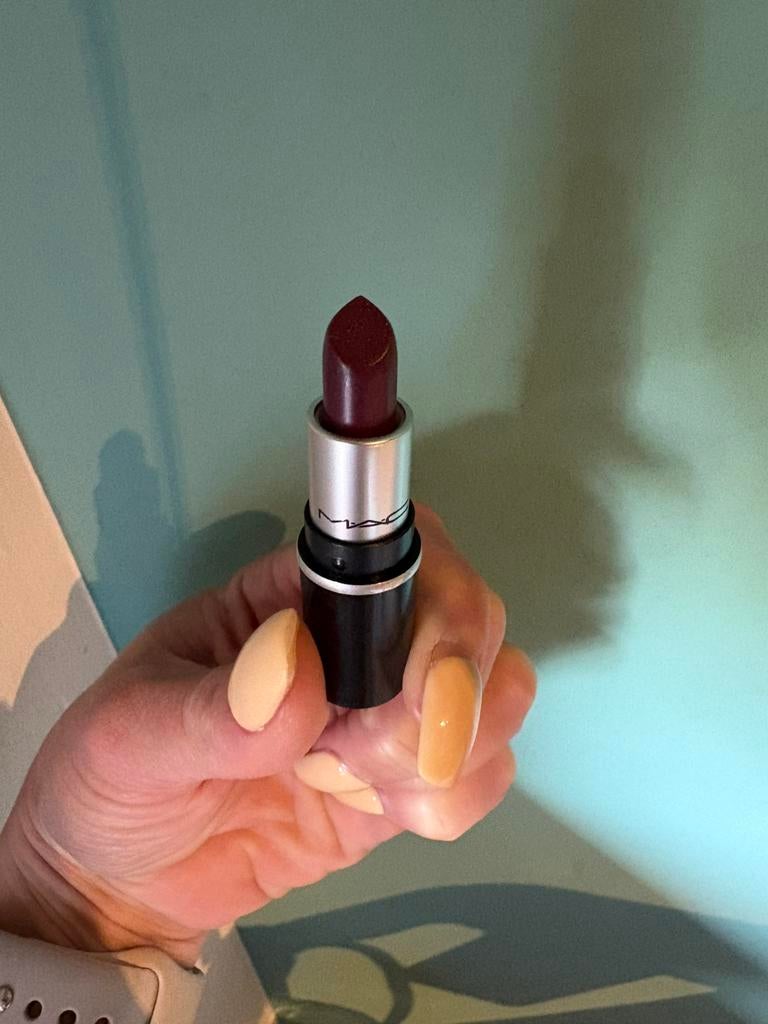 MAC Lipstick Lustreglass Bizarre Bloom (mini), Lippen, Paars, Nieuw, Ophalen of Verzenden