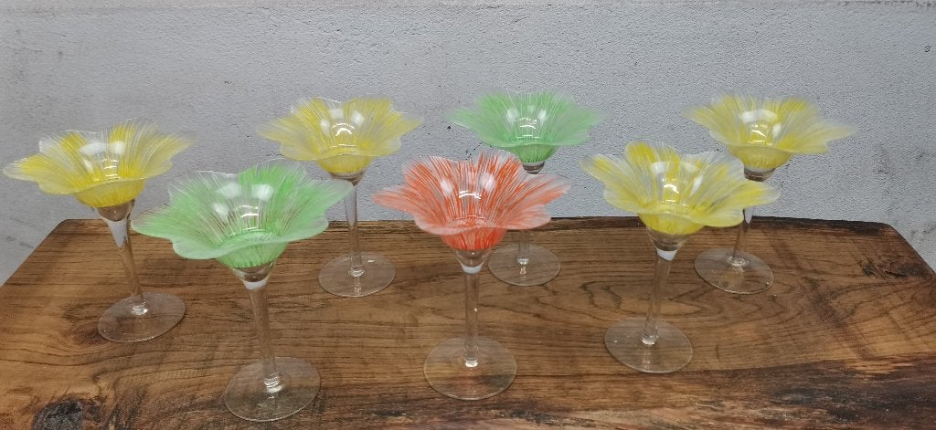 coupes glazen set 7 stuks, Ophalen, Nieuw, Overige typen