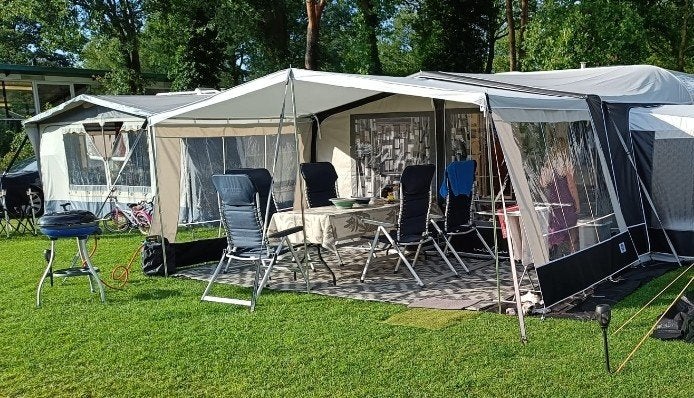 Walker Luifel Castel 870 met 2 zijwanden nieuwprijs €680, Caravans en Kamperen, Tenten, Ophalen, Zo goed als nieuw