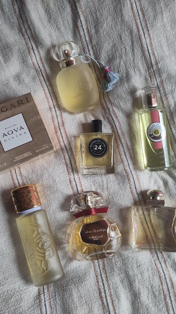 niche en designer parfums: Hermes Houbigant Bvlgari Rosine, Verzenden, Gebruikt