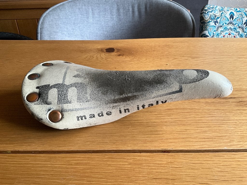 Selle san marco zadel, old skool, titanium rails, Gebruikt, Titanium, Racefiets, Ophalen of Verzenden