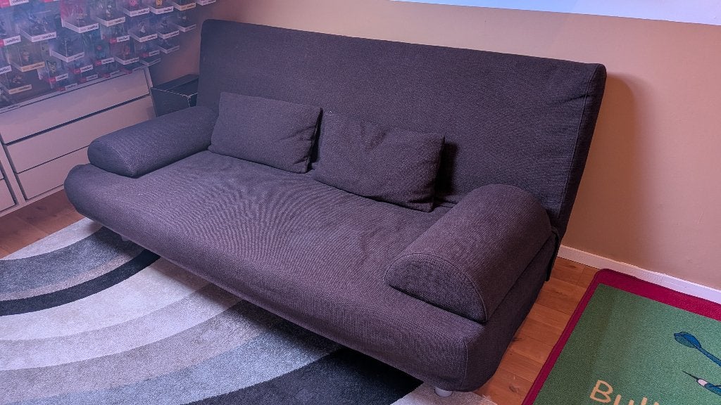 Comfortabele slaapbank - Ideaal voor kleine ruimtes, Ophalen, Gebruikt, Bruin, Tweepersoons