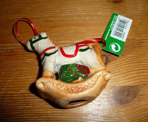 Kerstboom hanger aardenwerk hobbelpaard, Diversen, Ophalen of Verzenden, Nieuw