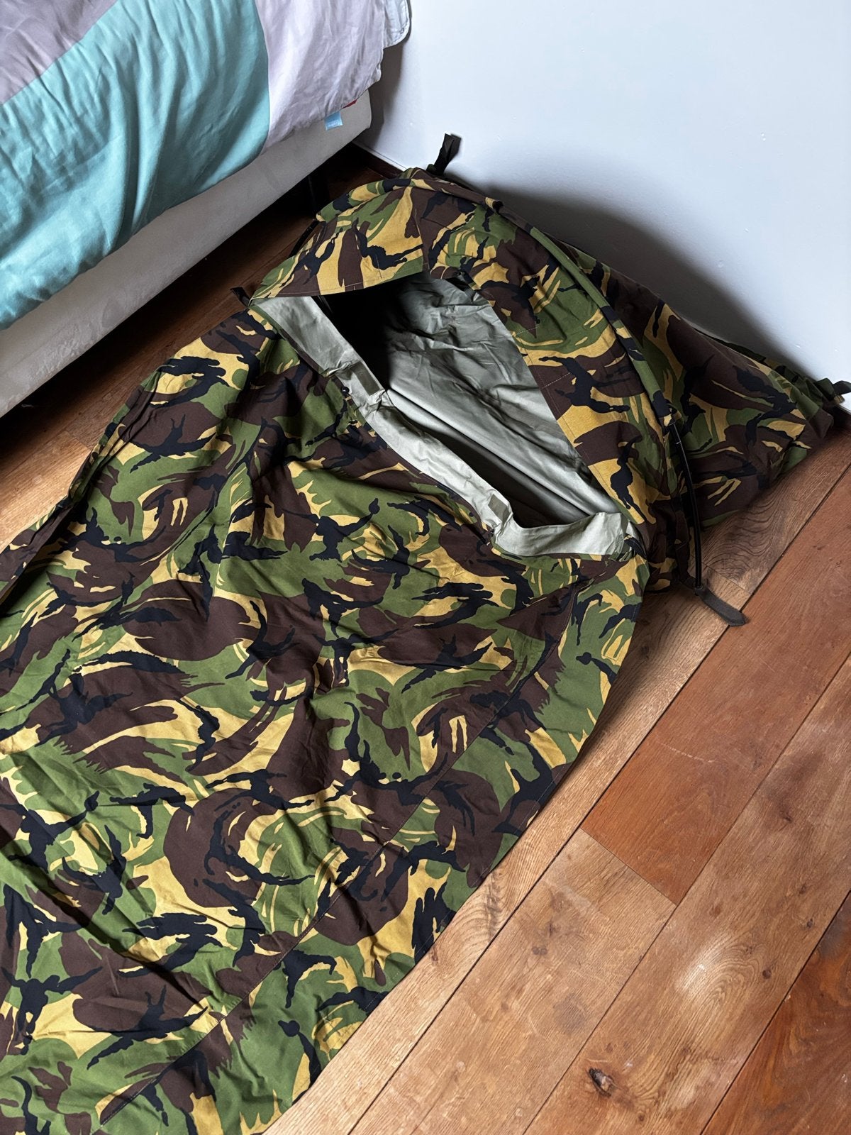 Militair Poncho, Slaapzak en Bivy Bag - Camouflage, Ophalen, Gebruikt
