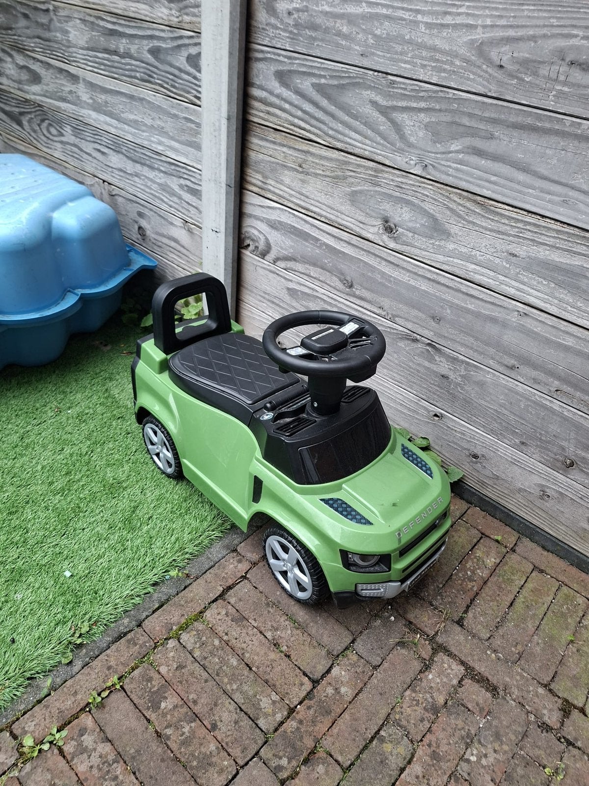 Defender loopauto, Ophalen, Zo goed als nieuw