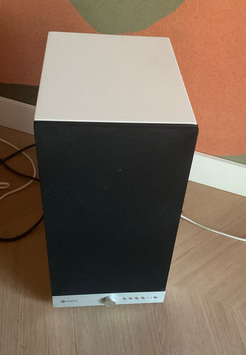 Raumfeld Stereo M speakers (set van 2), Gebruikt, 60 tot 120 watt, Front, Rear of Stereo speakers, Ophalen