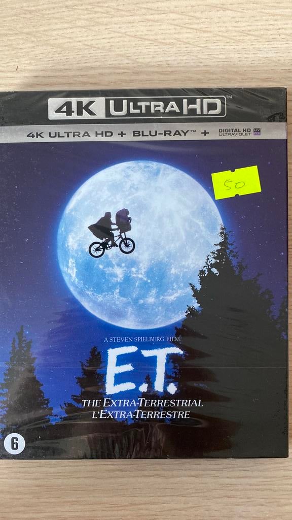 ET 4K blu ray NL versie NIEUW met slipcover, Ophalen of Verzenden, Nieuw in verpakking, Avontuur