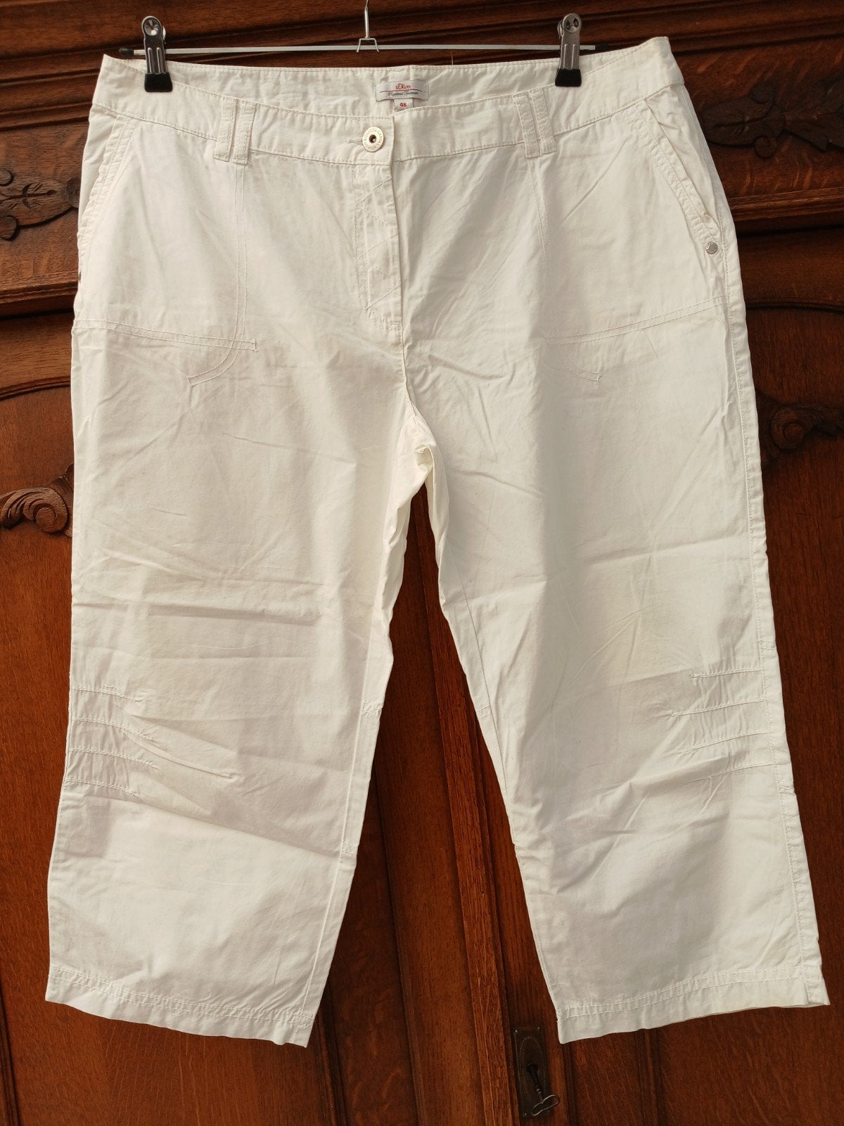 S. Oliver nieuwe witte Bermuda maat 46, Kleding | Dames, Wit, Maat 46/48 (XL) of groter, Ophalen of Verzenden, Driekwart